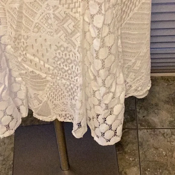 Studio West White lace Midi Skirt |1X| - Picture 2 of 10